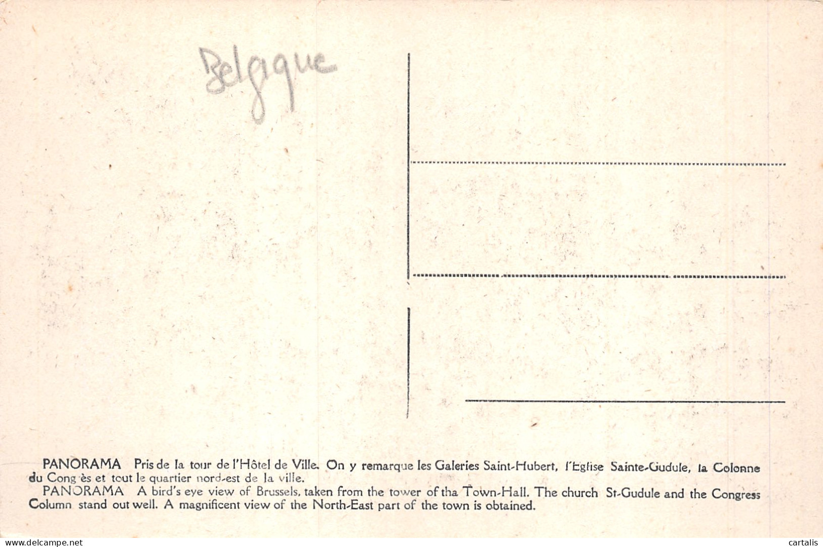 ET-BELGIQUE BRUXELLES-N°4193-C/0173 - Andere & Zonder Classificatie