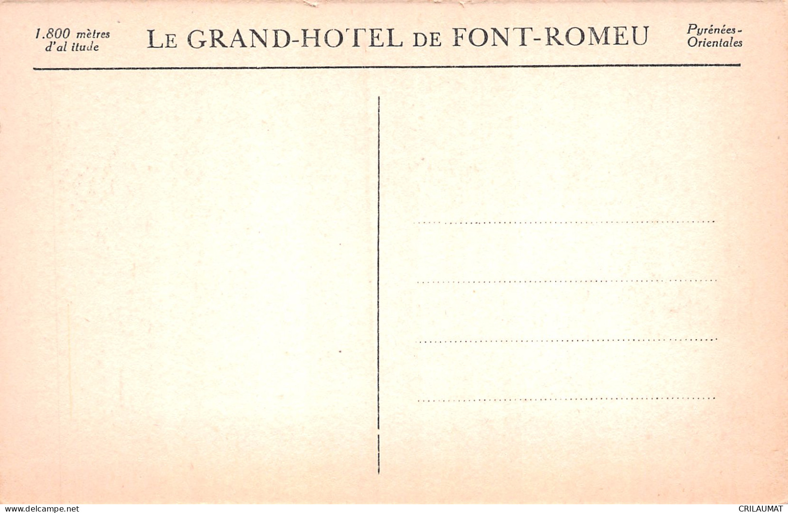 66-FONT ROMEU-N°5141-E/0095 - Other & Unclassified