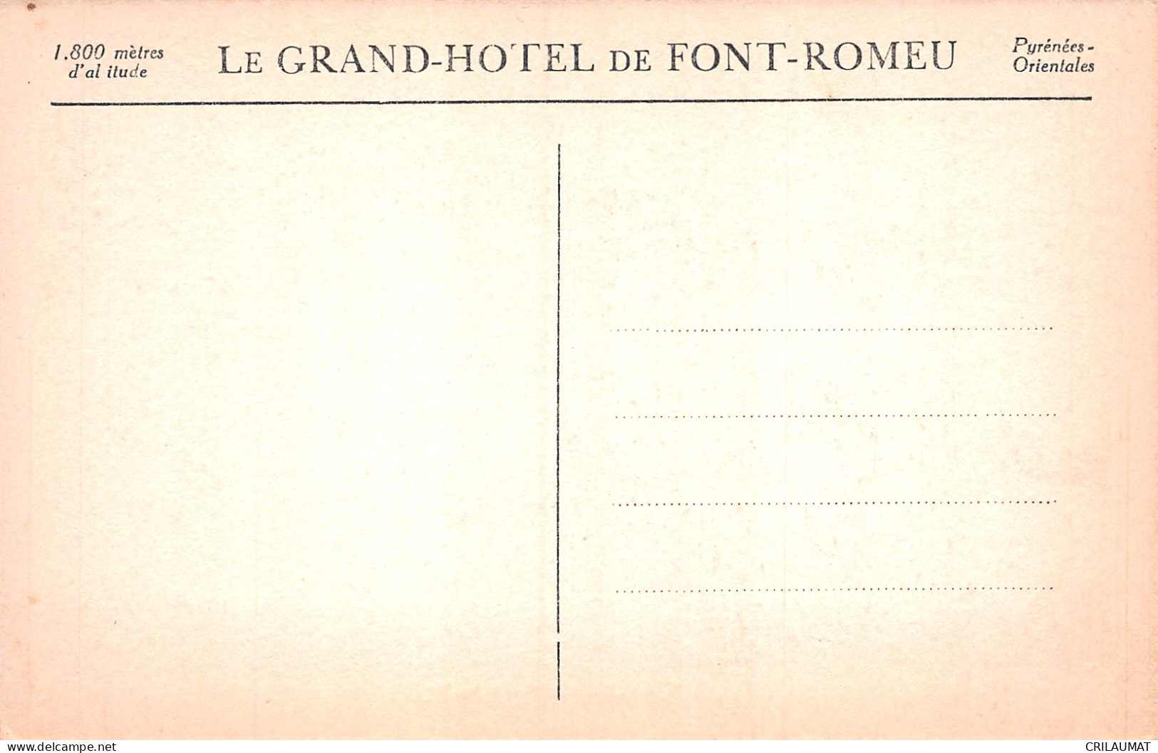 66-FONT ROMEU-N°5141-E/0051 - Other & Unclassified