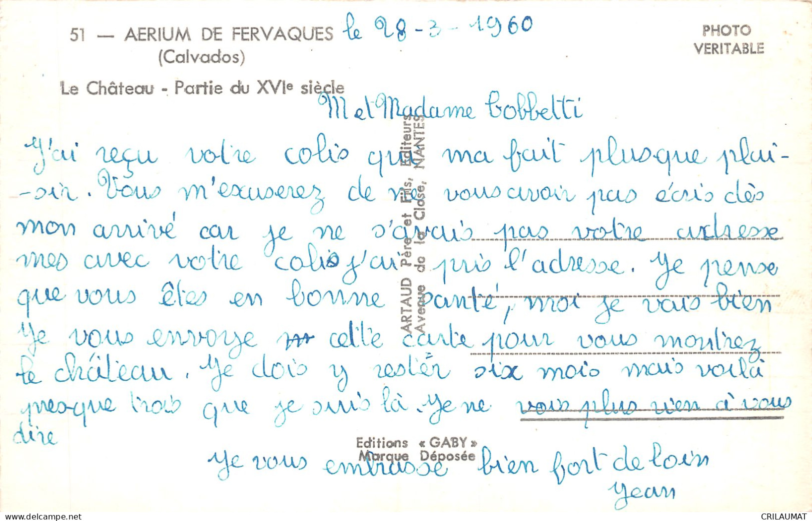 14-AERIUM DE FERVAQUES-N°5141-C/0335 - Other & Unclassified