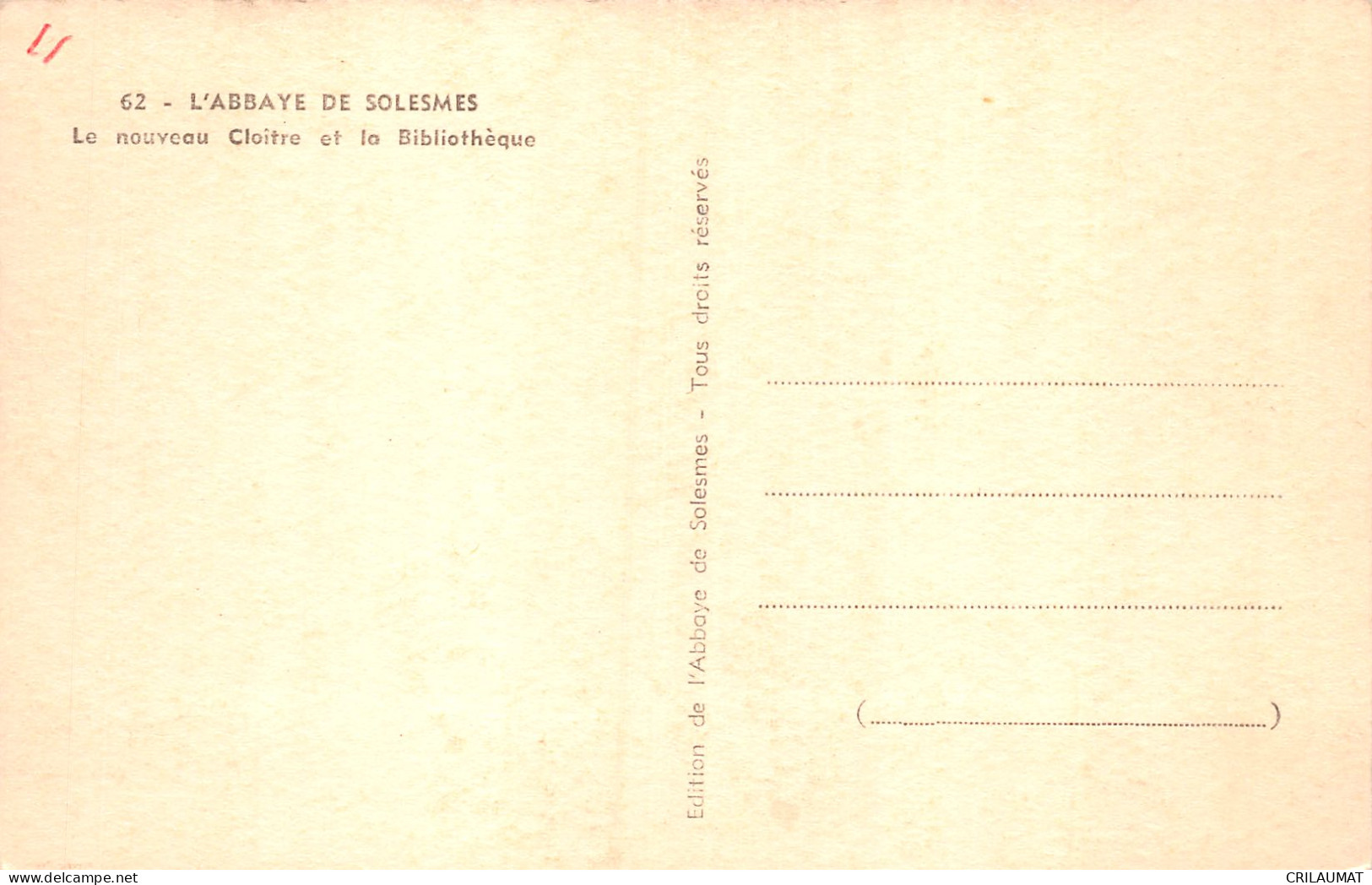 72-SOLESMES-N°5141-C/0069 - Solesmes