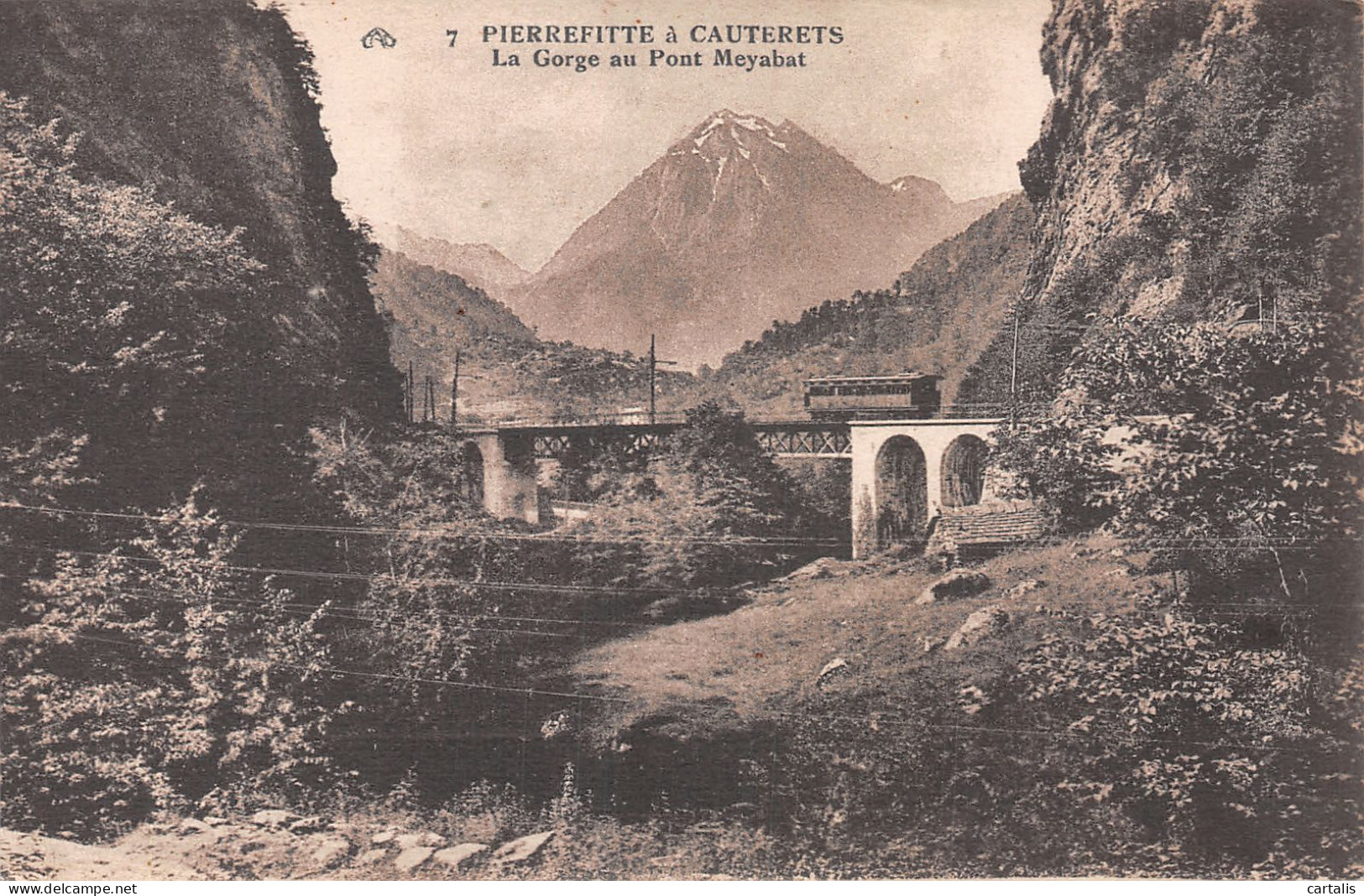 65-DE PIERREFITTE A CAUTERETS LA GORGE AU PONT MEYABAT-N°4193-G/0393 - Other & Unclassified