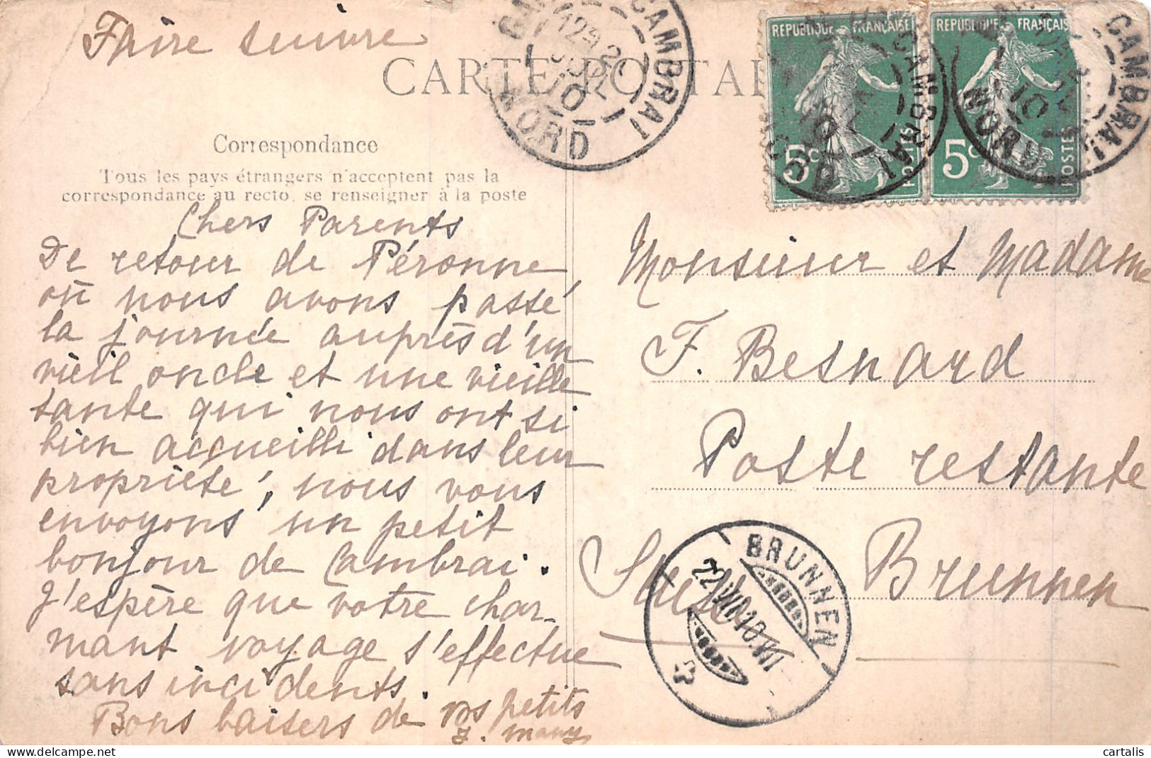 59-CAMBRAI-N°4193-G/0331 - Cambrai