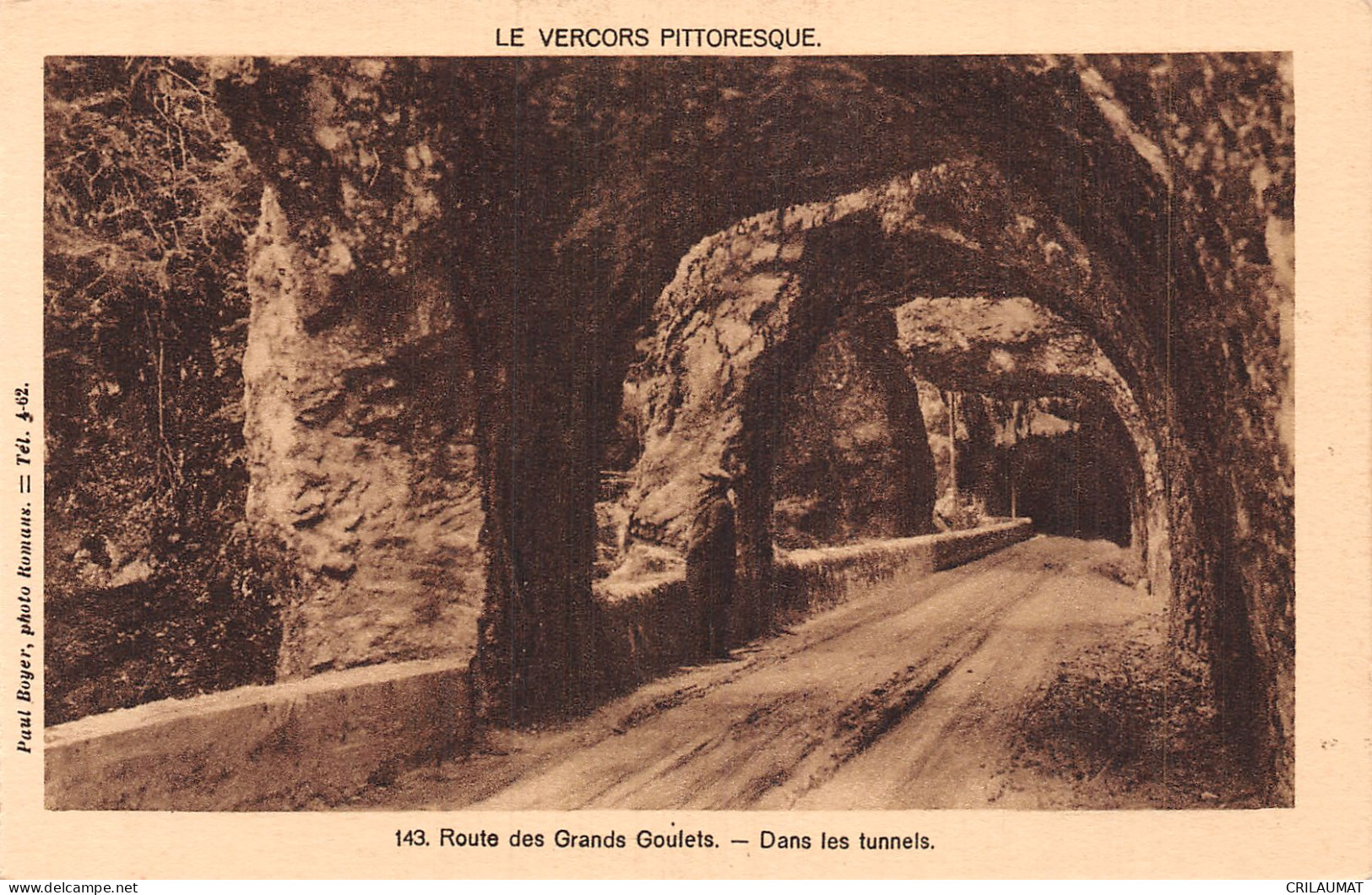 38-VERCORS ROUTE DES GRANDS GOULETS-N°5141-G/0231 - Vercors