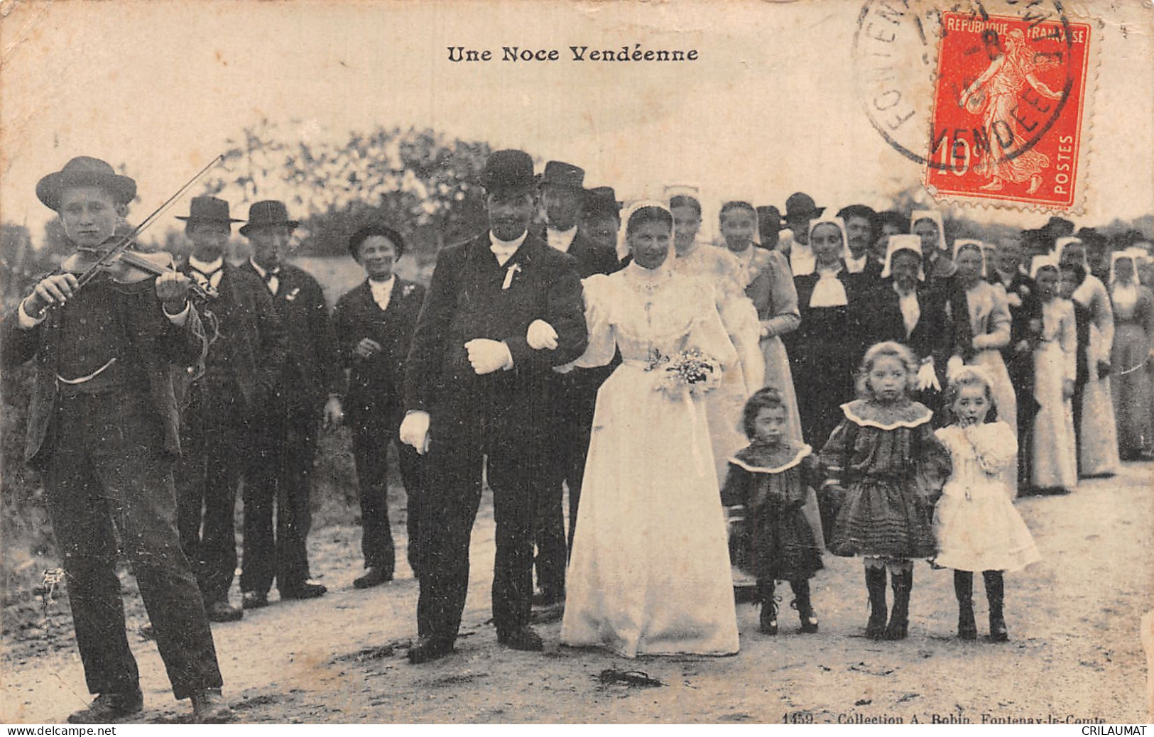 85-VENDEE FOLKLORE UNE NOCE VENDEENNE-N°5141-G/0223 - Sonstige & Ohne Zuordnung