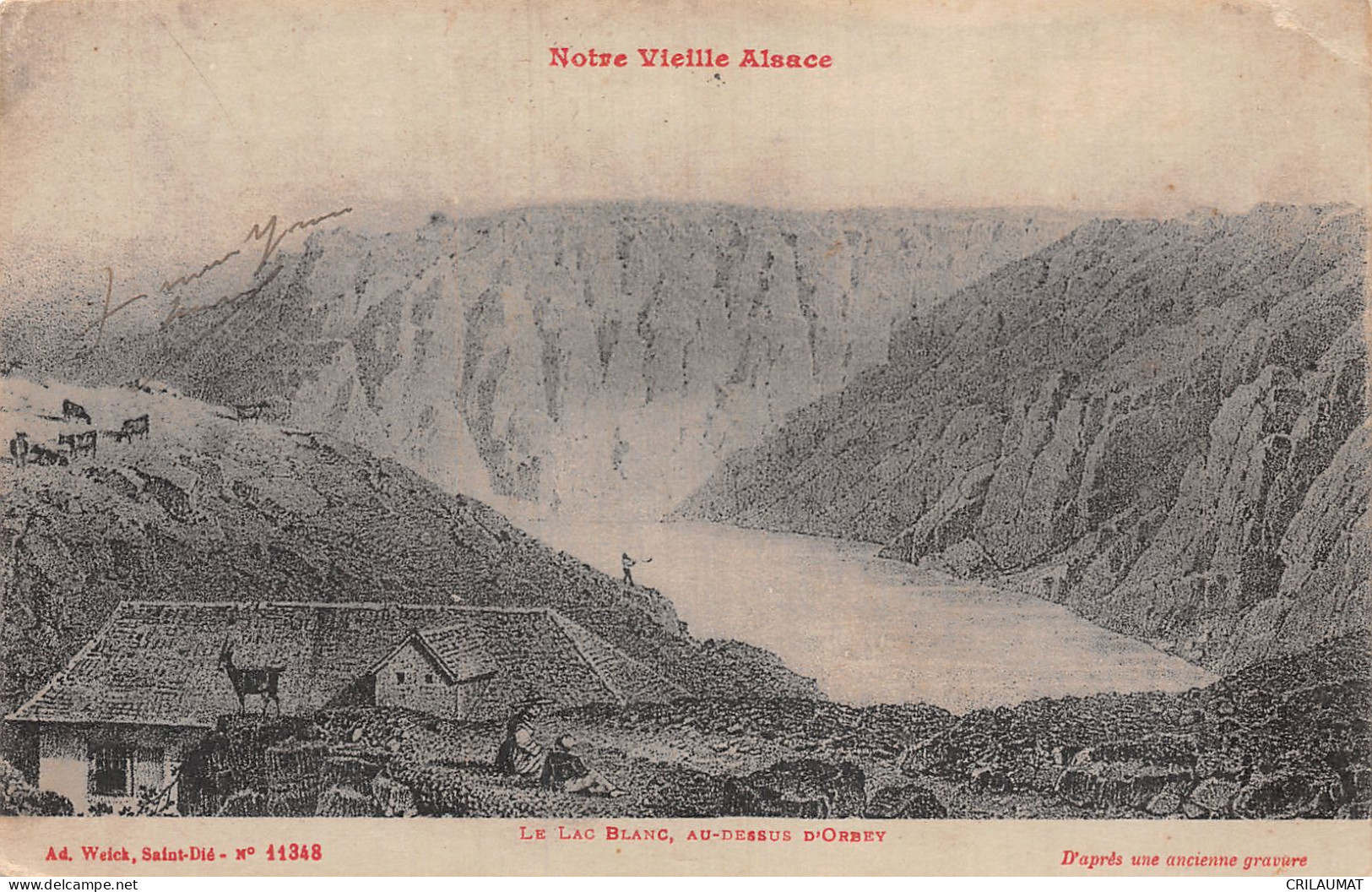 67-LE LAC BLANC AU DESSUS D ORBEY-N°5141-F/0331 - Other & Unclassified