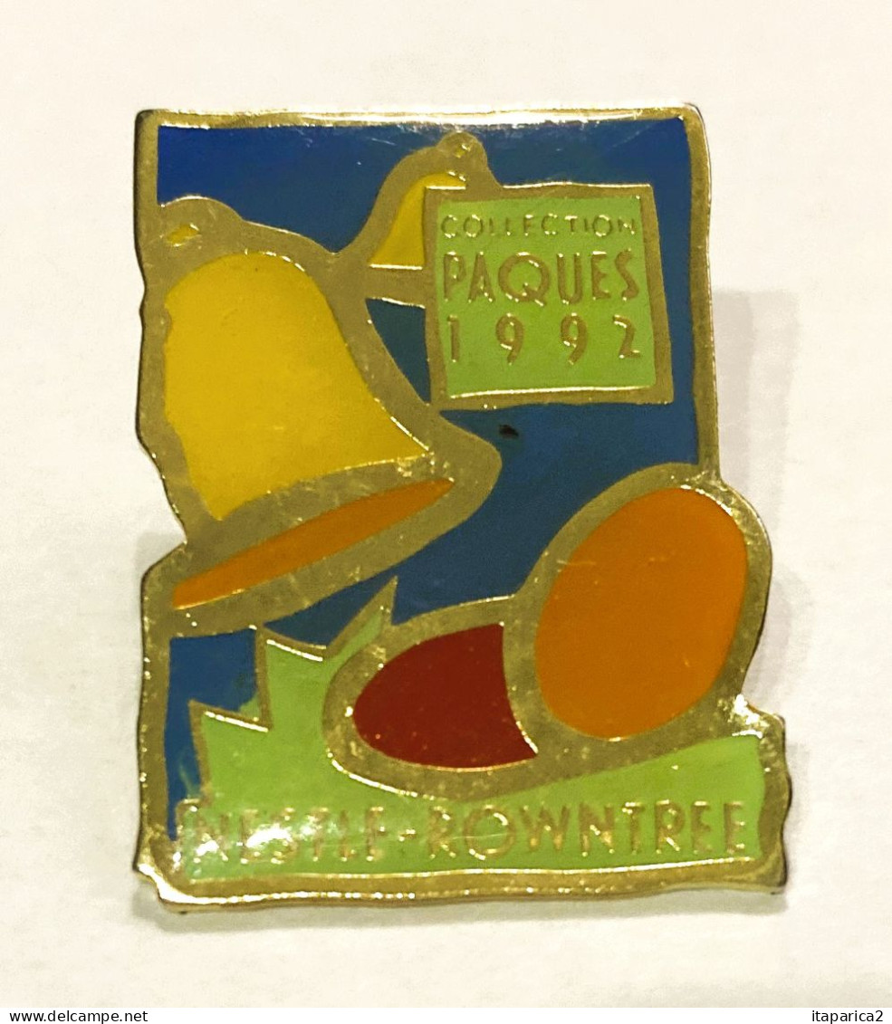 PINS ALIMENTATION PÂQUES COLLECTION 1992 NESTLÉ ROWNTREE   ŒUFS ET CLOCHES / 33NAT - Alimentation