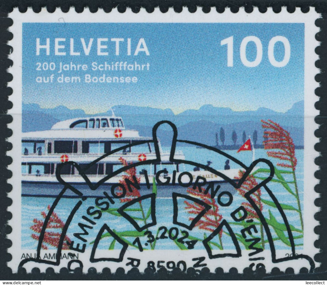 Suisse - 2024 - Schifffahrt Bodensee - Ersttag Stempel ET - Used Stamps