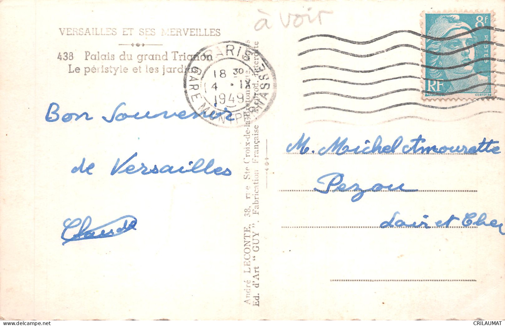 78-VERSAILLES PALAIS DU GRAND TRIANON-N°5142-B/0173 - Versailles (Château)