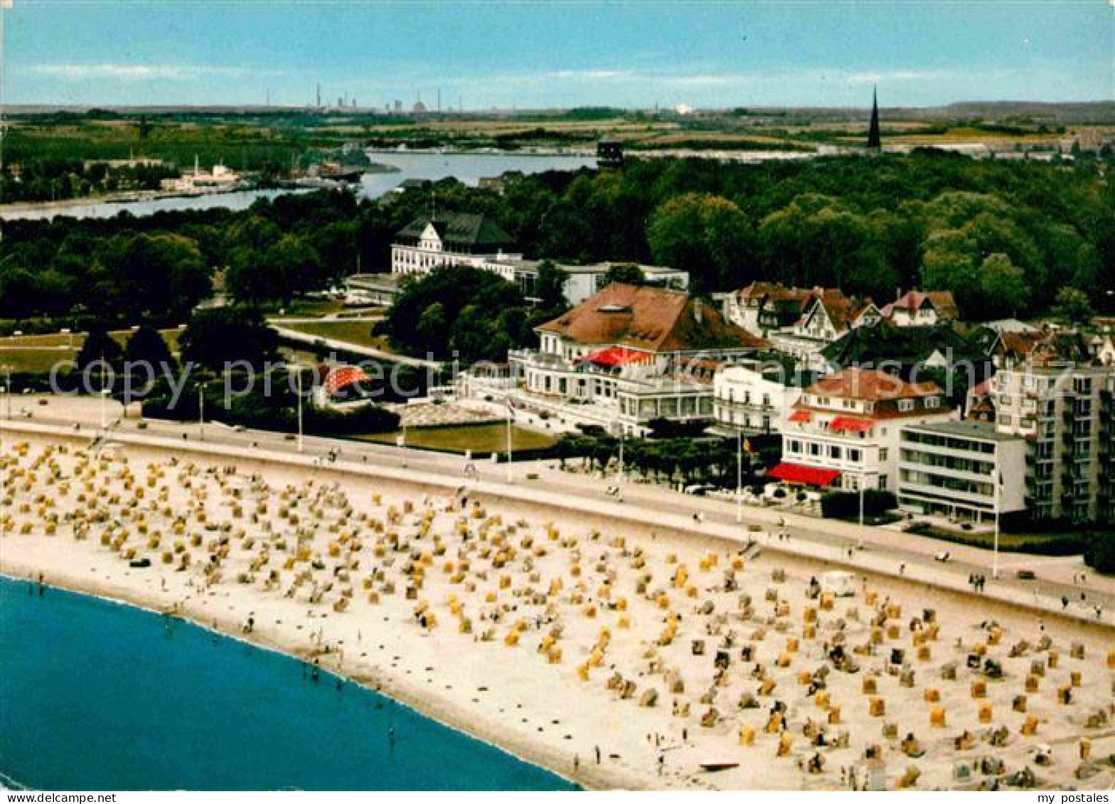 72727753 Travemuende Ostseebad Fliegeraufnahme Mit Strand Travemuende Ostseebad - Luebeck