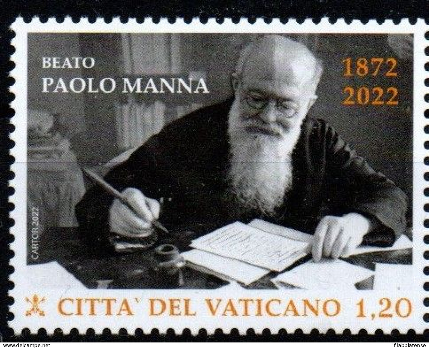 2022 - Vaticano 1929 Paolo Manna  +++++++++ - Nuovi