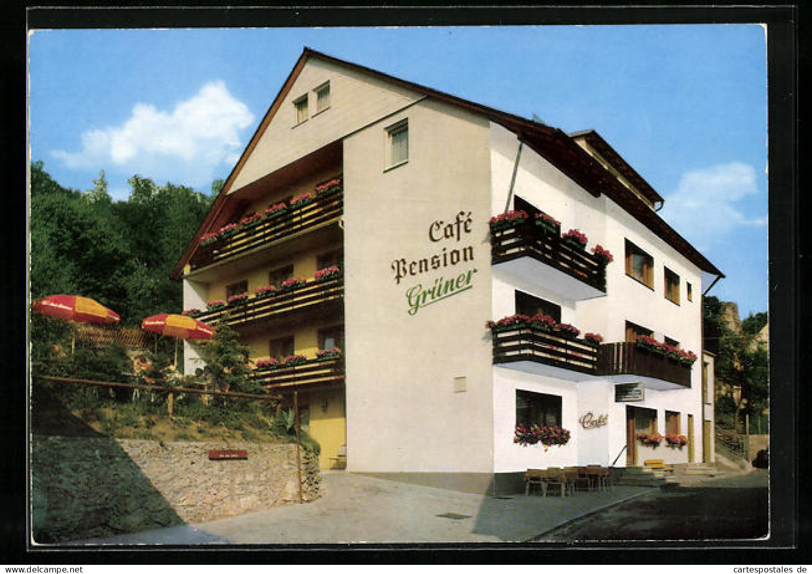 AK Obertrubach 77 /Fränkische Schweiz, Café-Pension Grüner  - Andere & Zonder Classificatie