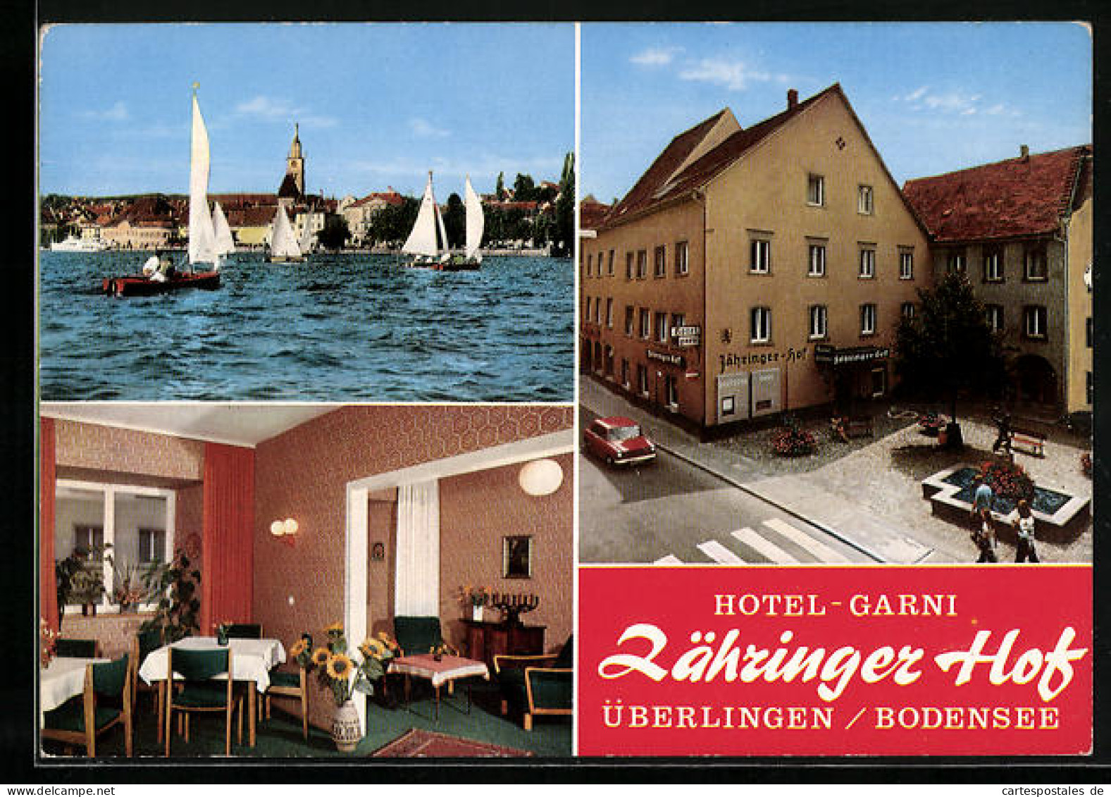 AK Überlingen /Bodensee, Hotel-Garni Zähringer Hof  - Ueberlingen