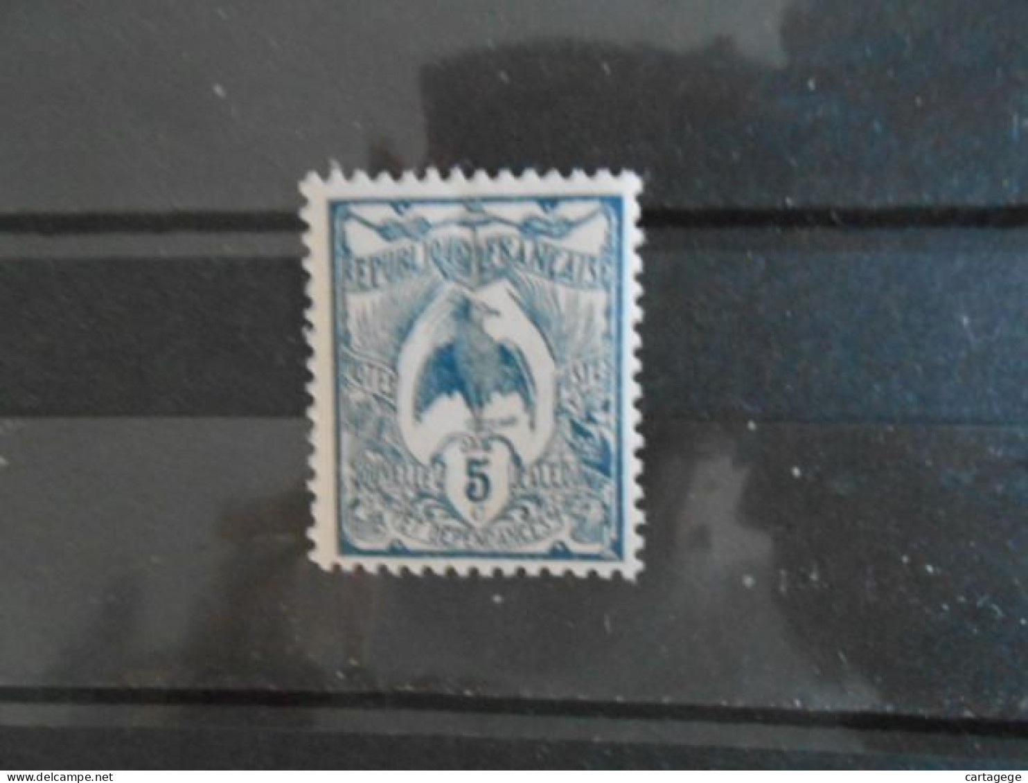 NOUVELLE-CALEDONIE YT 114 CAGOU  5c. Gris-bleu** - Neufs