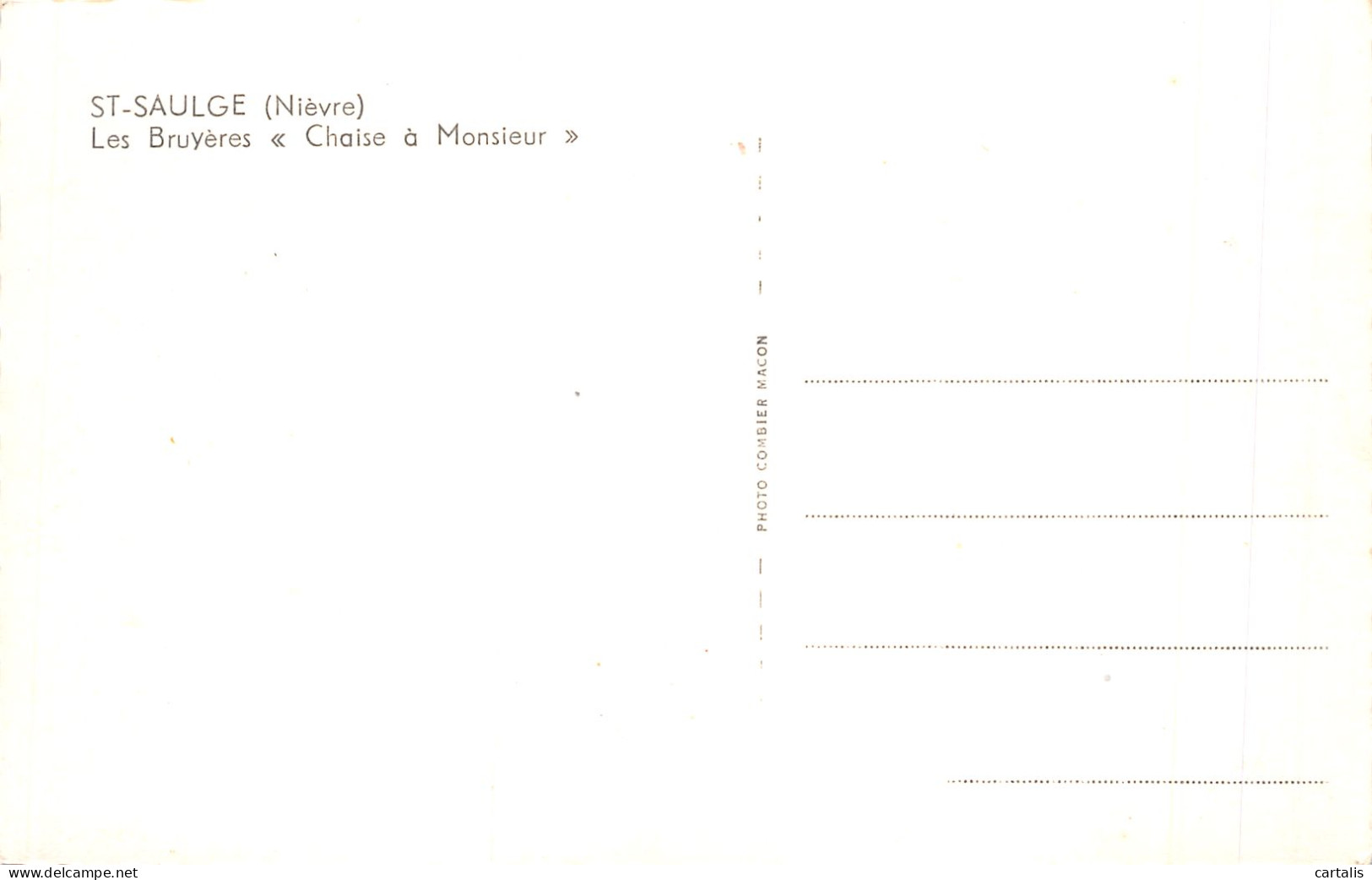 58-SAINT SAULGE-N°4194-E/0033 - Andere & Zonder Classificatie