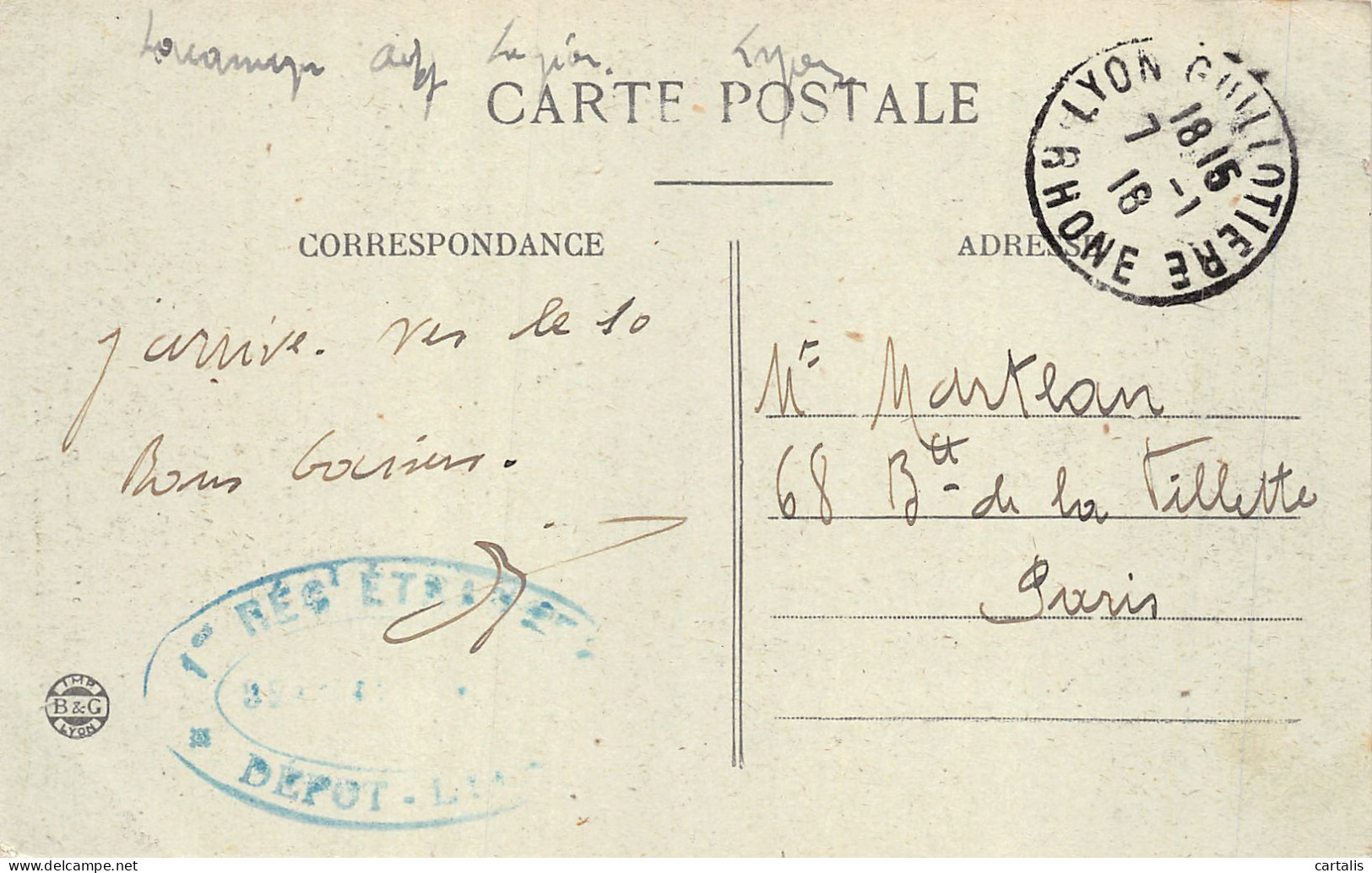 69-LYON-N°4194-E/0021 - Other & Unclassified