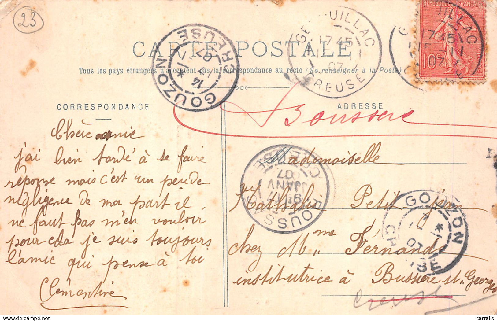 23-AU PAYS CREUSOIS FOLKLORE-N°4194-D/0287 - Other & Unclassified