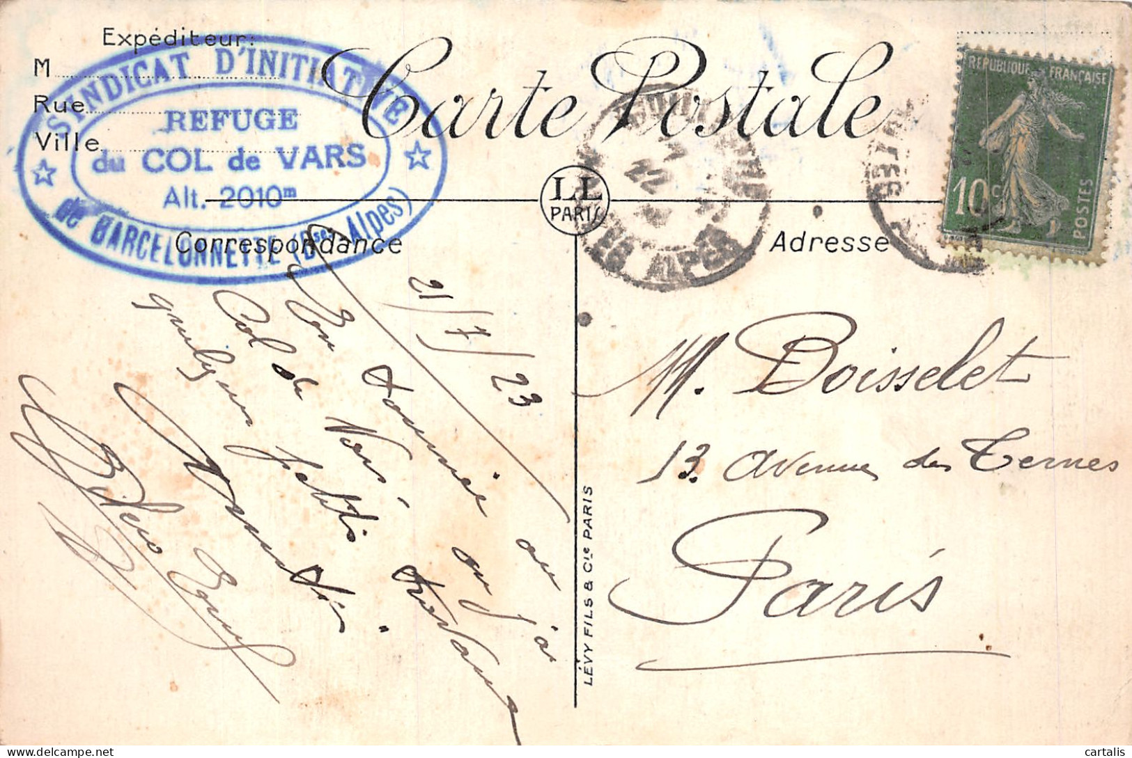 04-COL DE VARS-N°4194-D/0199 - Other & Unclassified