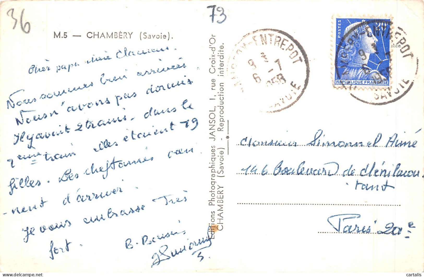 73-CHAMBERY-N°4194-D/0115 - Chambery