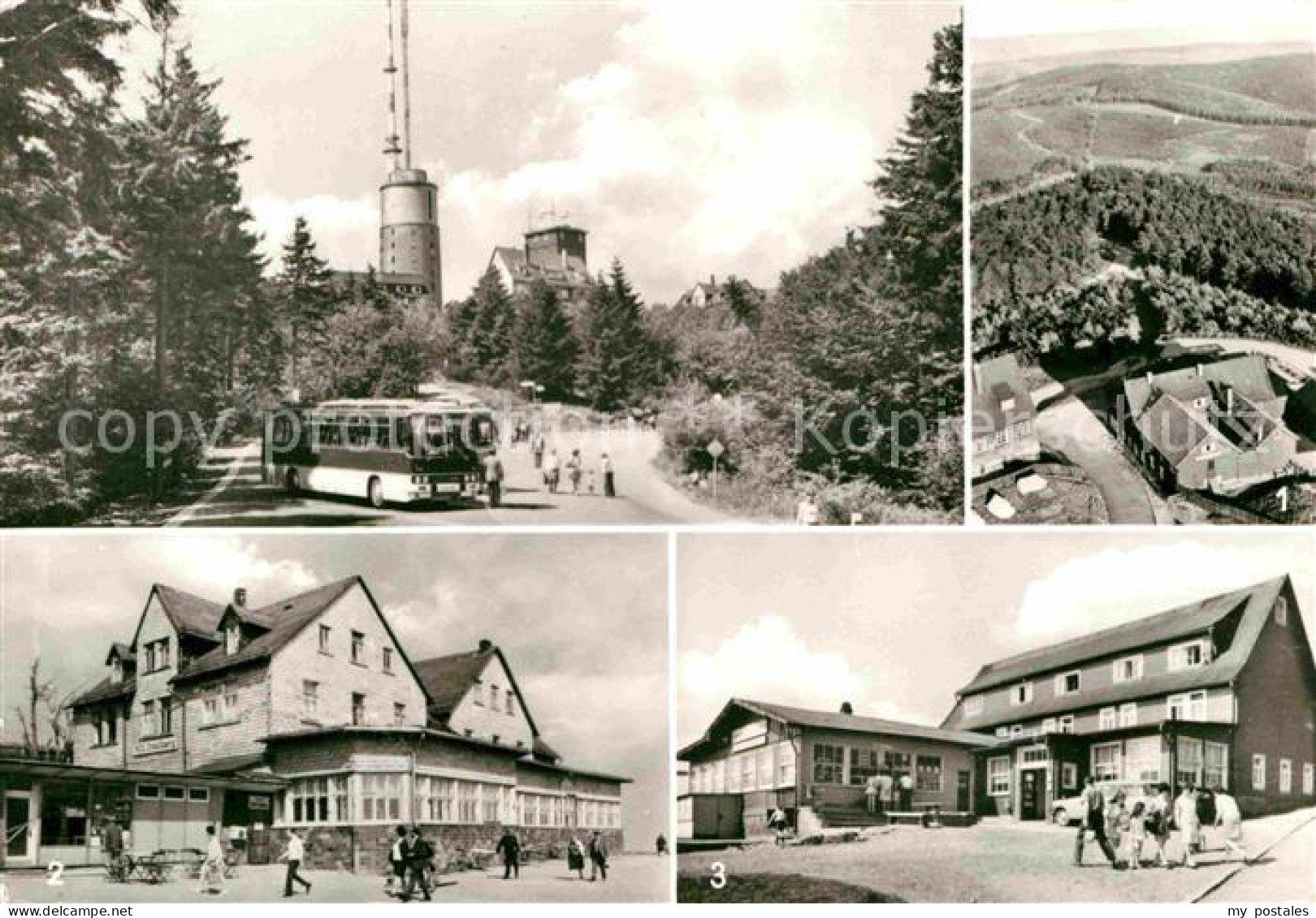 72727504 Grosser Inselsberg Panorama Blick Vom Turm HO Gaststaette Berggasthof S - Sonstige & Ohne Zuordnung