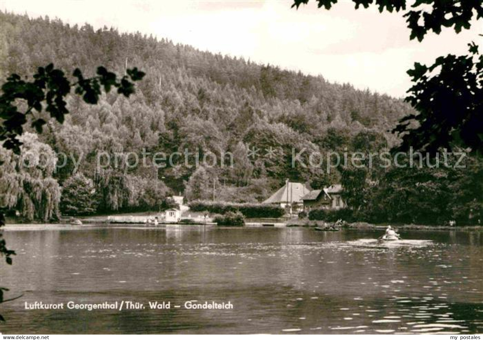 72727500 Georgenthal Gotha Gondelteich Bootfahren Gaststaette Luftkurort Georgen - Sonstige & Ohne Zuordnung