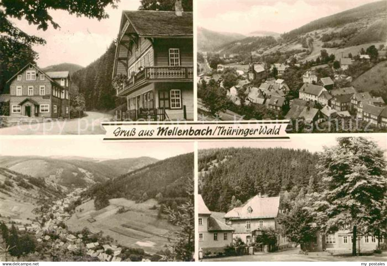 72727464 Mellenbach-Glasbach Teilansichten Landschaftspanorama Mellenbach-Glasba - Autres & Non Classés