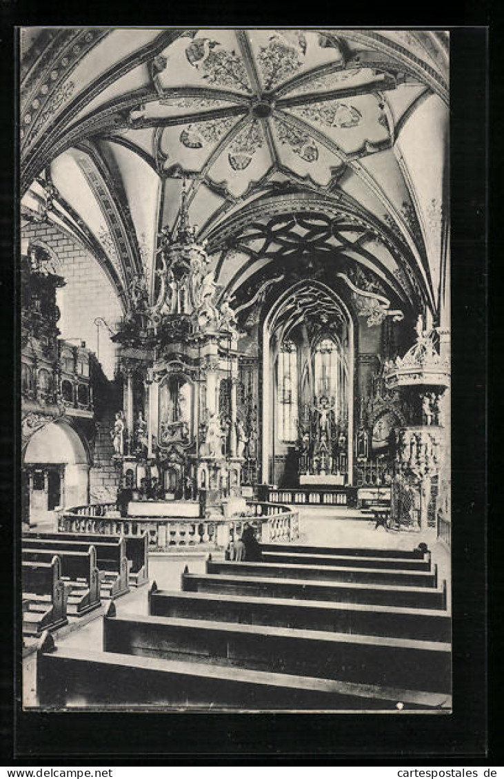 AK Dettelbach A. M., Inneres Der Klosterkirche  - Other & Unclassified