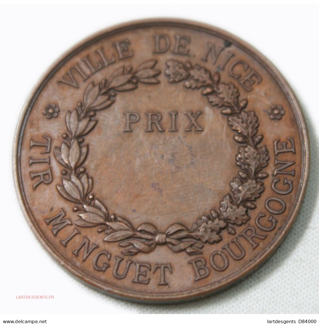 Médaille Ville De NICE - TIR MINGUET BOURGOGNE 1er Prix - Firma's