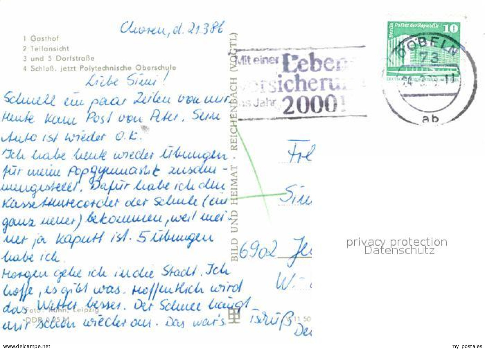 72727386 Choren Mochau Gasthof Teilansicht Dorfstrasse Schloss Jetzt Polytechnis - Other & Unclassified