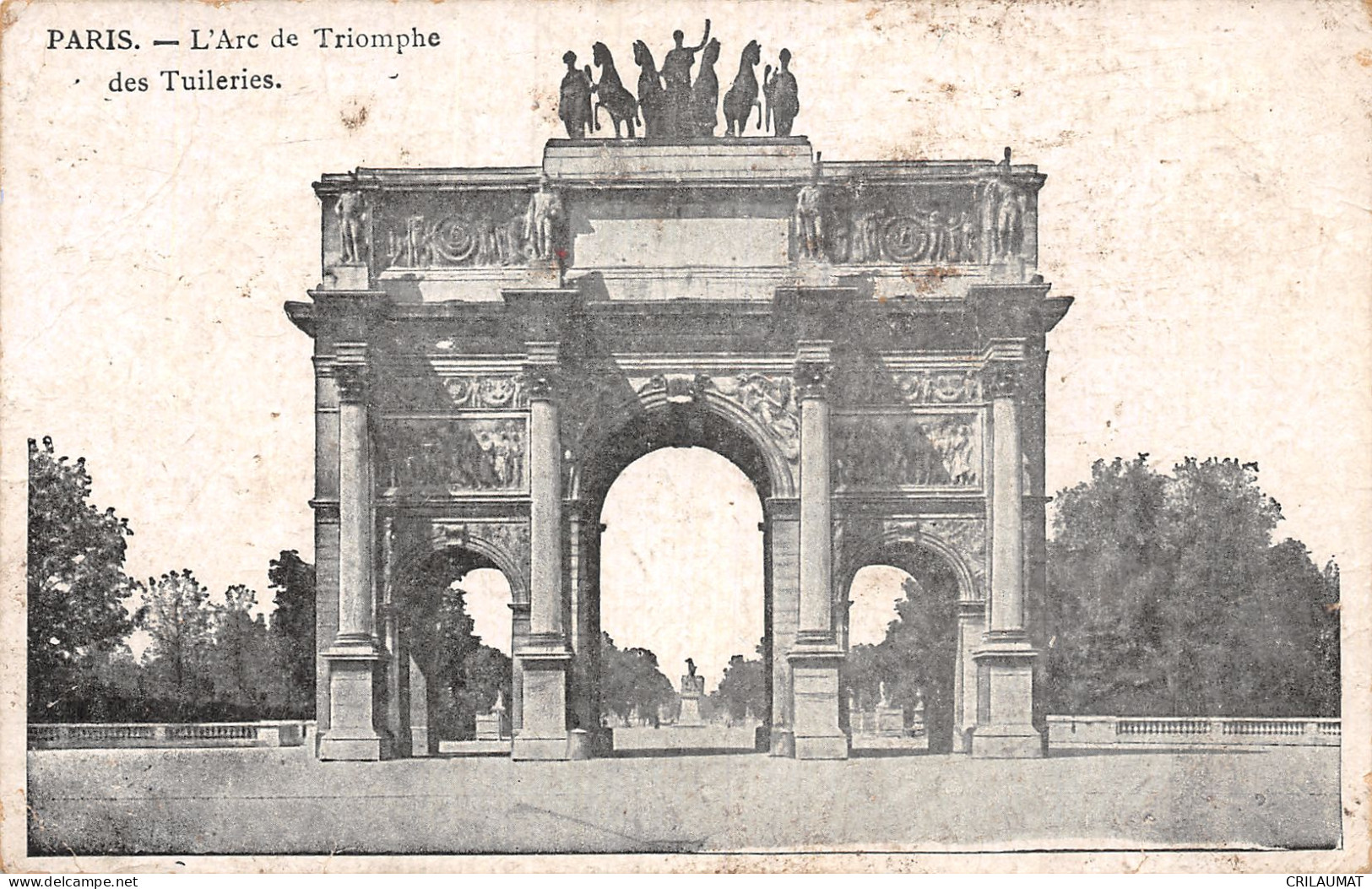 75-PARIS ARC DE TRIOMPHE-N°5142-C/0019 - Arc De Triomphe