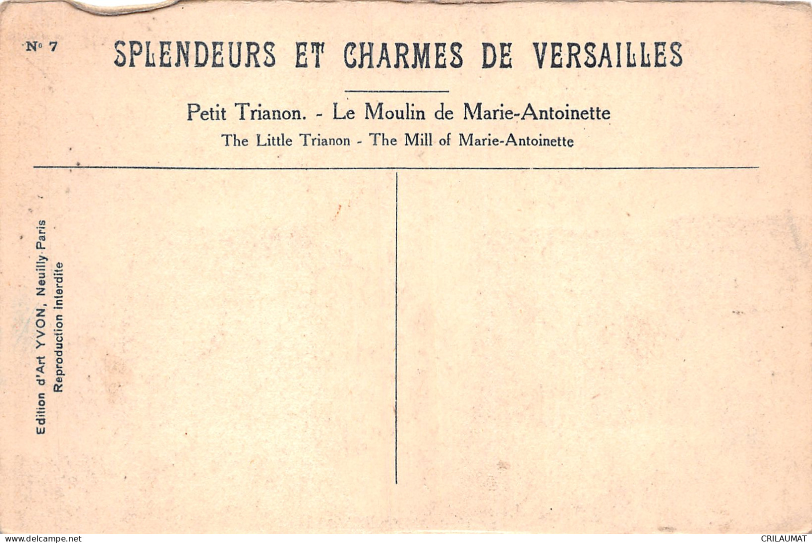 78-VERSAILLES PETIT TRIANON-N°5142-C/0007 - Versailles (Château)