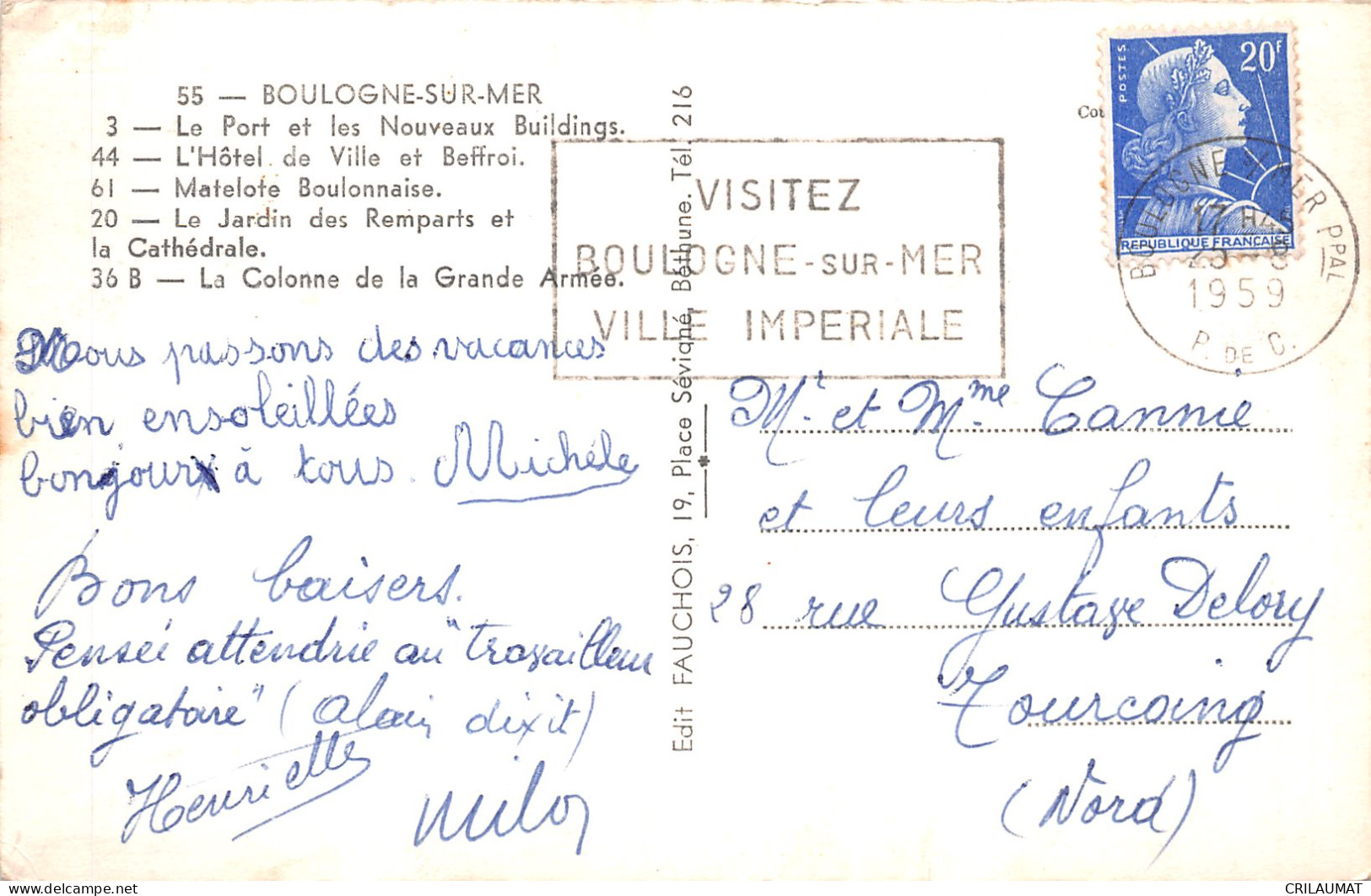 62-BOULOGNE SUR MER-N°5142-B/0339 - Boulogne Sur Mer