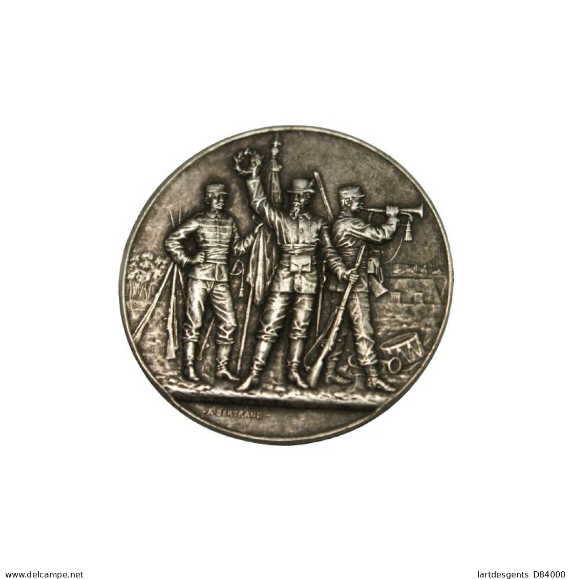 Médaille Algérie, Concours De L'ORANIE SIDI-BEL-ABBES 1907 Par A. BERTRAND - Professionals/Firms