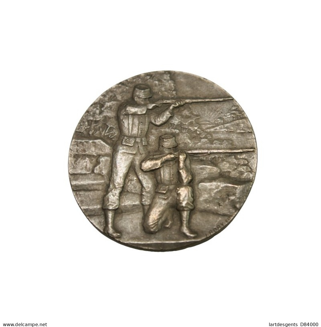 Médaille ARGENT De TIR Offert Par Mr BLANCHARD DEPUTE Par J.BORY, Lartdesgents - Professionnels / De Société