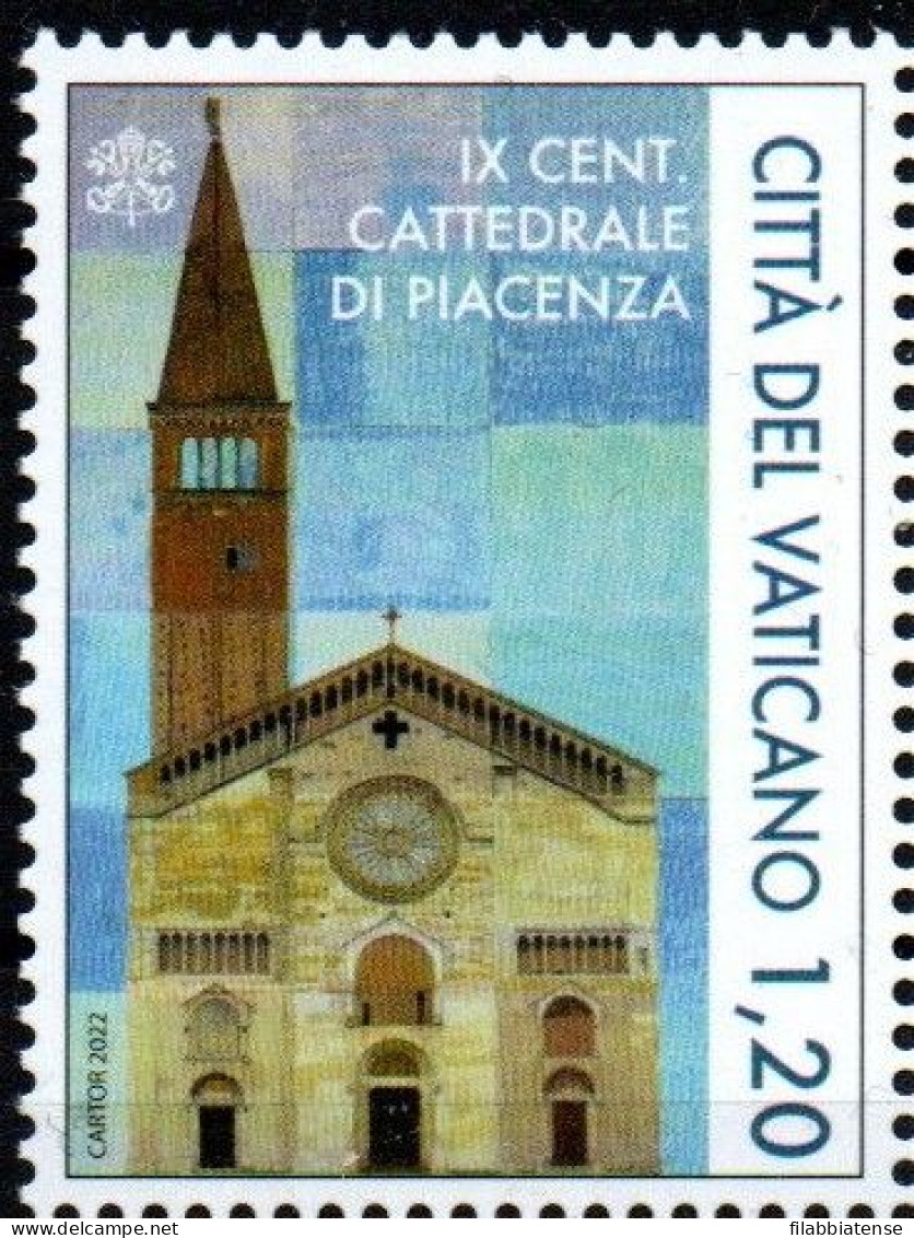 2022 - Vaticano 1930 Cattedrale Di Piacenza  +++++++++ - Ongebruikt