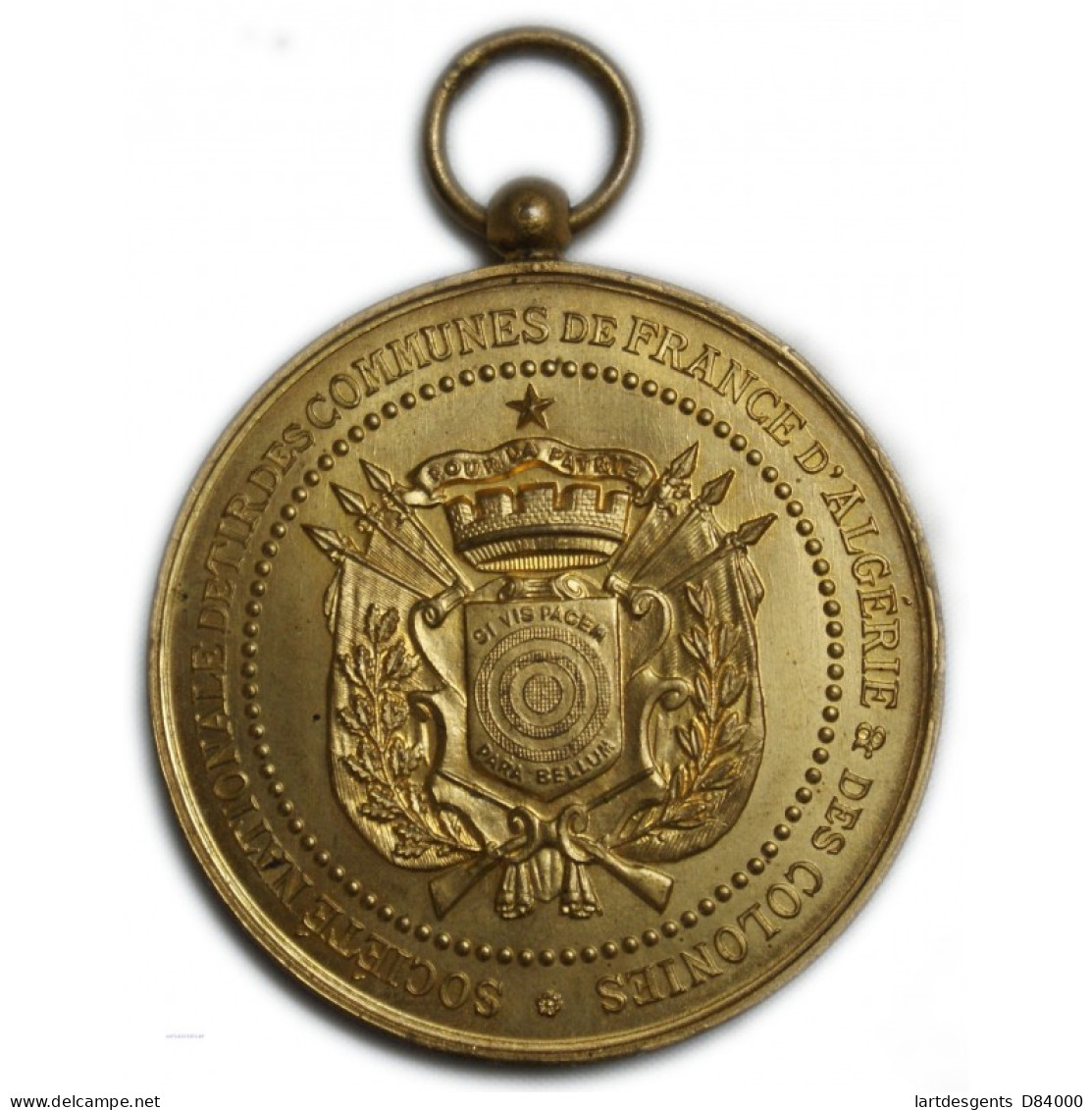 Médaille Bronze Doré - Tir De France Algérie Et Colonies Superbe - Professionals / Firms