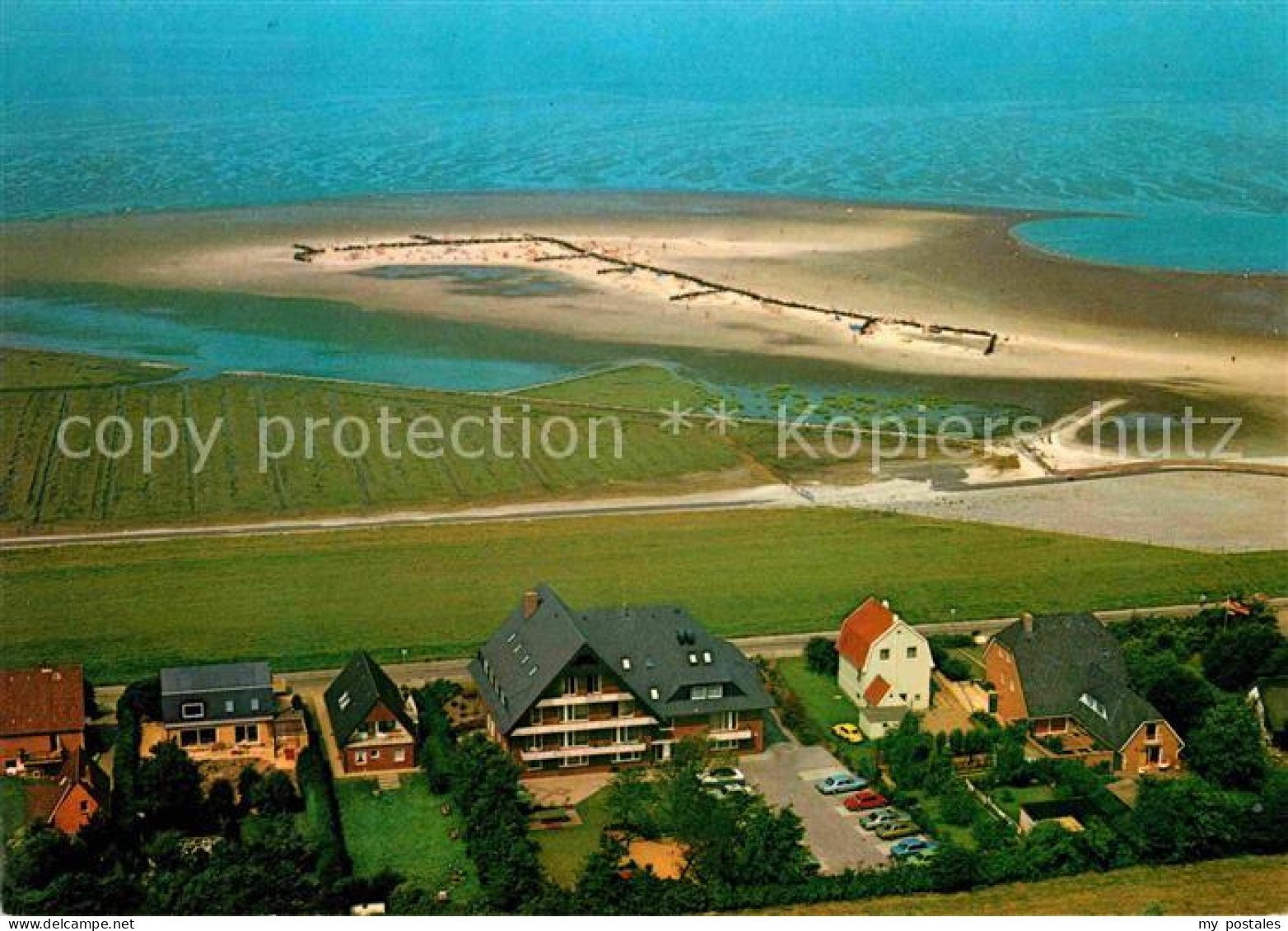 72727269 Cuxhaven Duhnen Nordseebad Fliegeraufnahme Ferienwohnungen Nige Wark Al - Cuxhaven