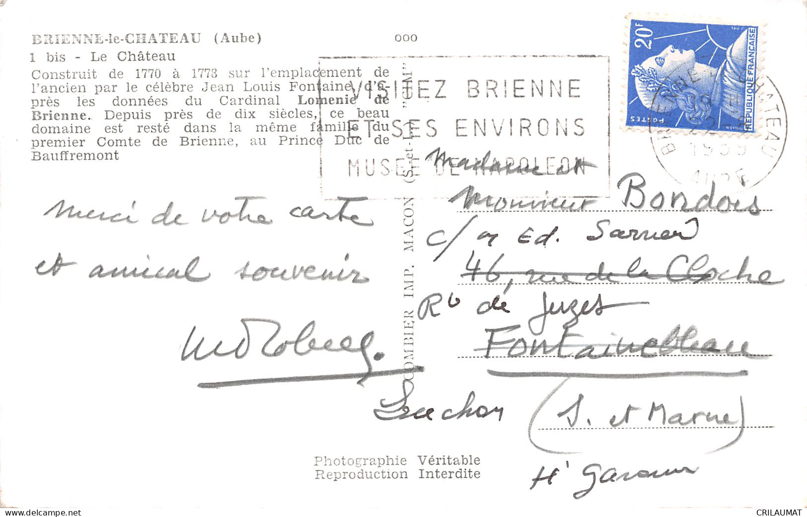 10-BRIENNE LE CHATEAU-N°5142-G/0267 - Sonstige & Ohne Zuordnung