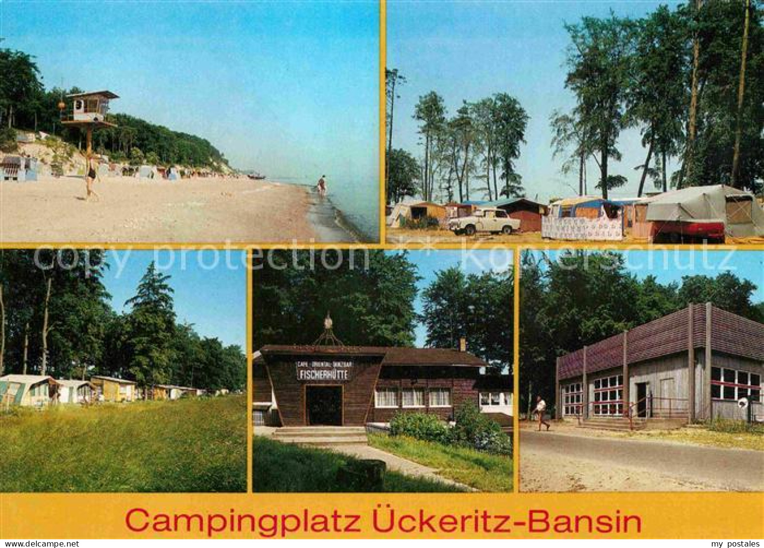 72727202 Ueckeritz Usedom Und Bansin Campingplatz Strand Fischerhuette Gaststaet - Autres & Non Classés