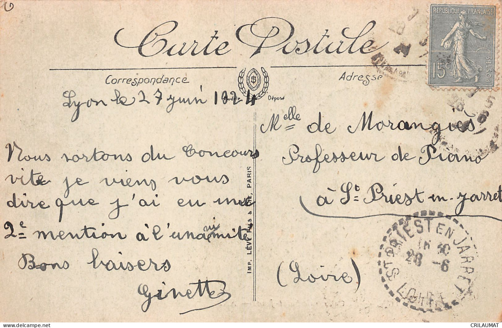 69-LYON-N°5142-F/0133 - Other & Unclassified