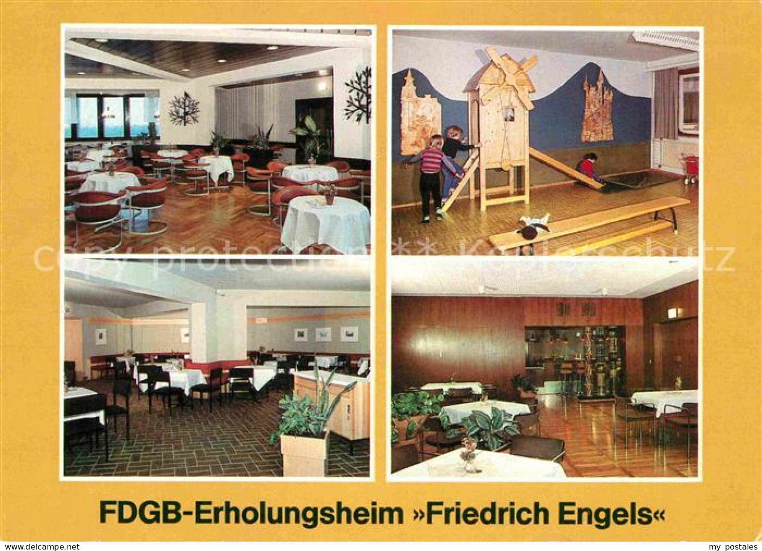 72727194 Templin FDGB Erholungsheim Friedrich Engels Cafe Kinderspielzimmer Klub - Templin