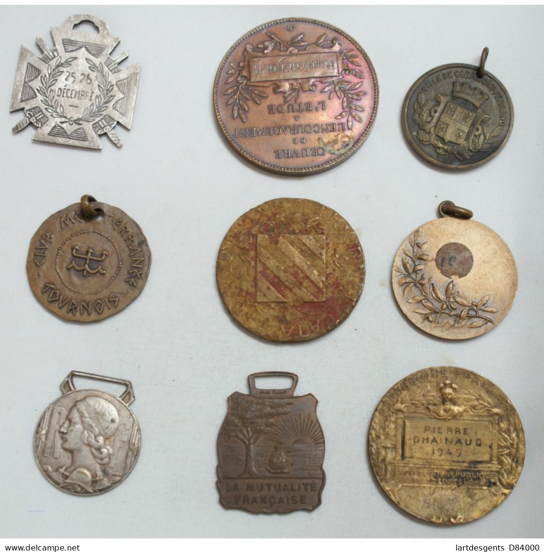 Lot De 9 Médailles à Voir... (10) Lartdesgents Avignon - Firma's