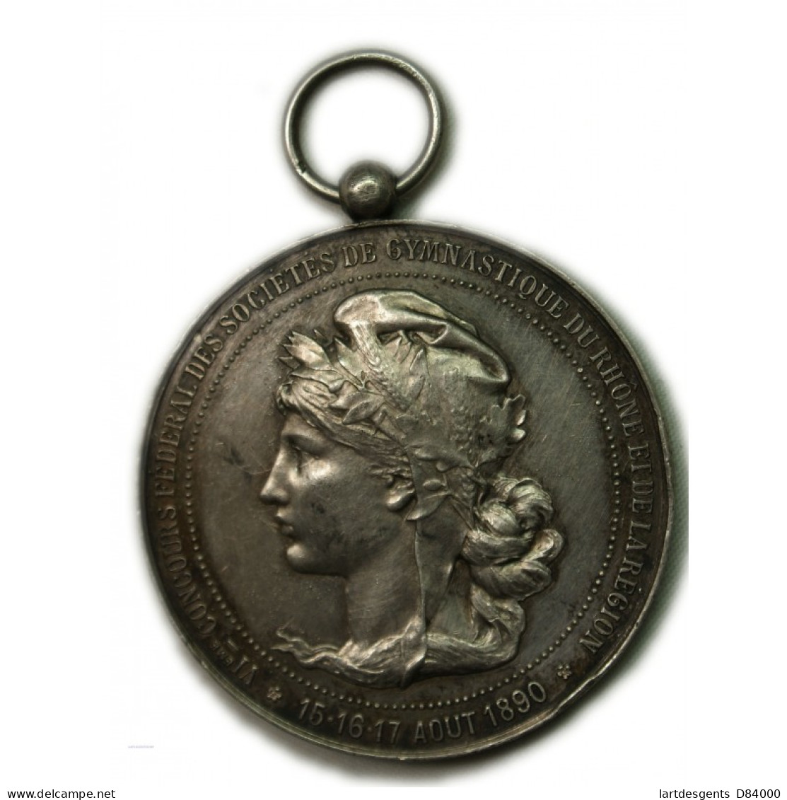 Médaille De Concours De Gymnastique - Rhône, Saint Etienne 1890 - Firma's