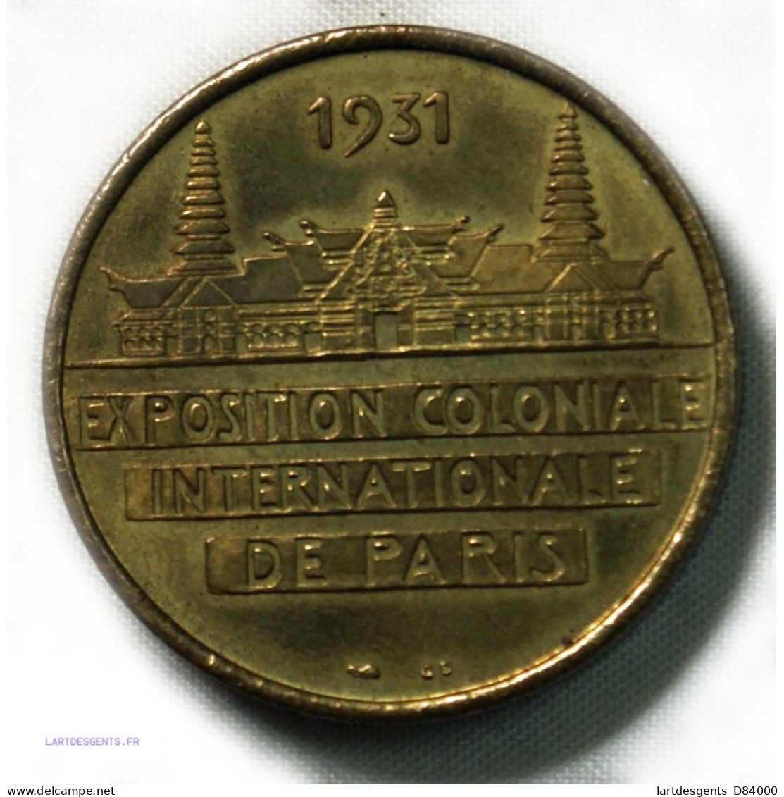 Médaille Coloniale De 1931  Océanie Par Bazor - Professionnels / De Société