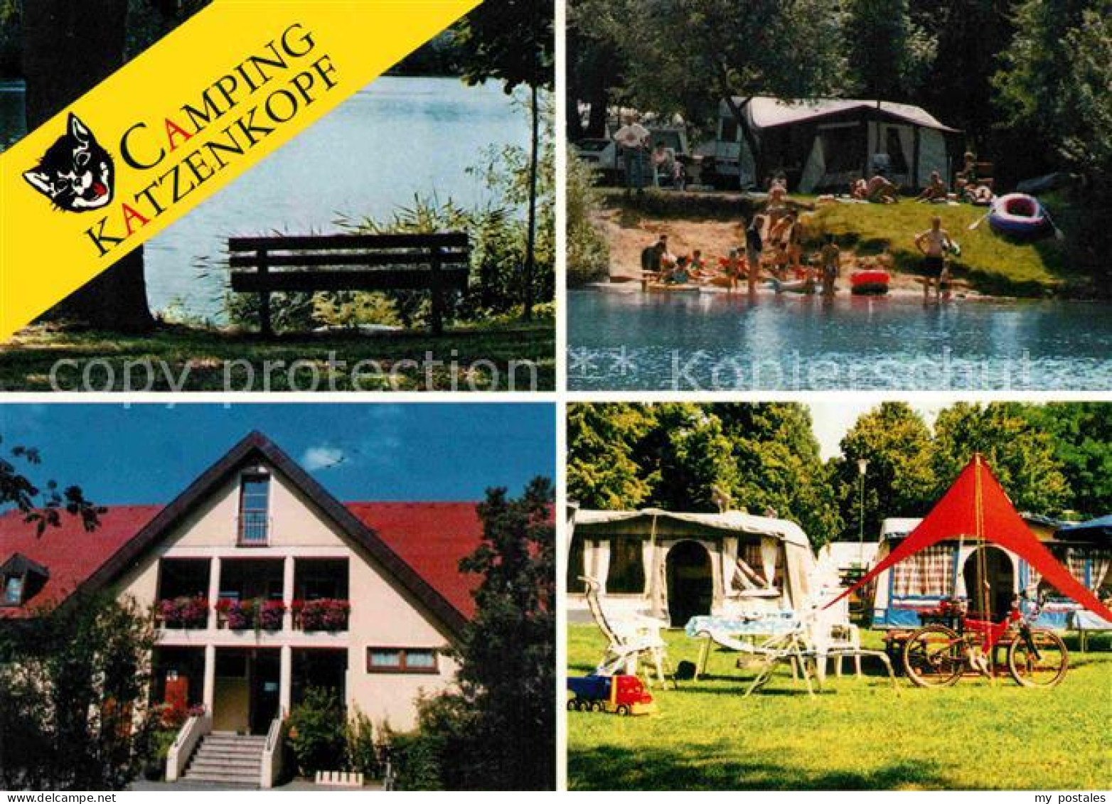 72726695 Sommerach Camping Katzenkopf Teilansicht Sommerach - Other & Unclassified