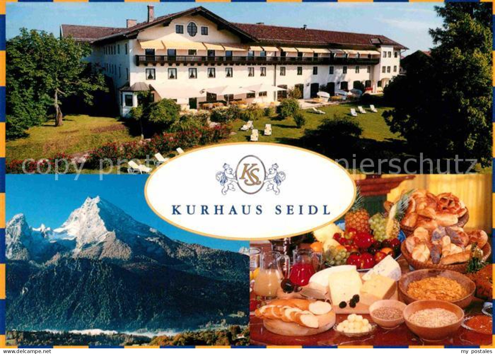 72726679 Teisendorf Oberbayern Kurhaus Seidl Bergpanorama Fruehstuecksbuffet Tei - Andere & Zonder Classificatie