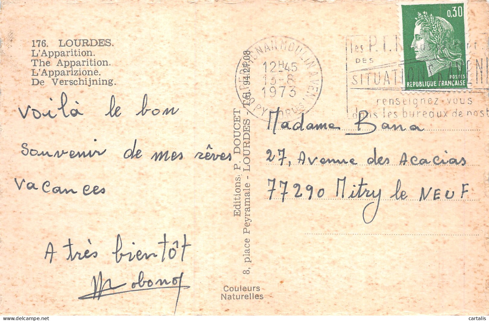 65-LOURDES-N°4194-H/0223 - Lourdes