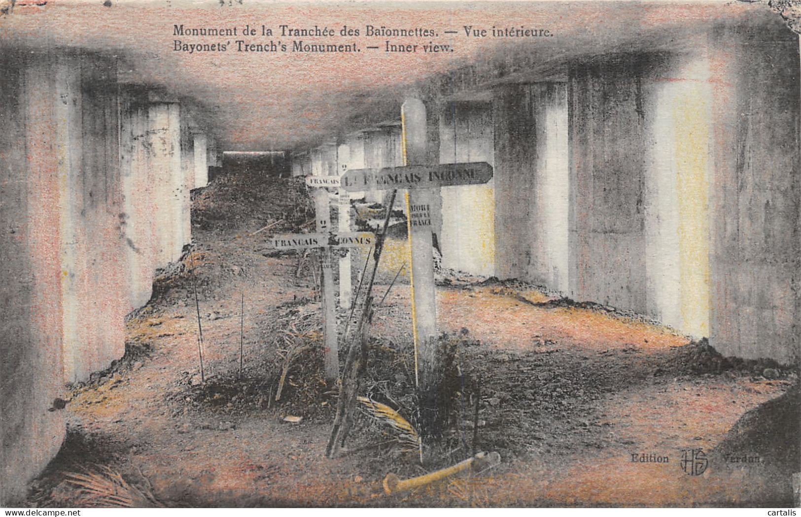 55-DOUAUMONT MONUMENT DE LA TRANCHE DES BAIONNETTES-N°4194-H/0029 - Douaumont