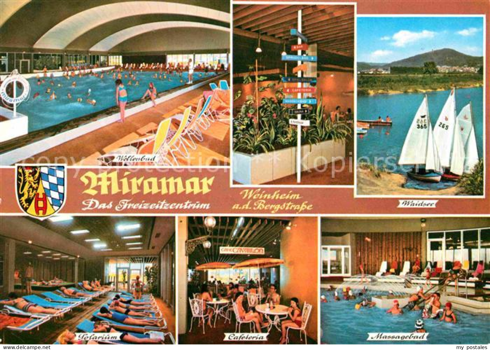 72726653 Weinheim Bergstrasse Miramar Hallenba Waidsee Solarium Cafeteria Massag - Weinheim