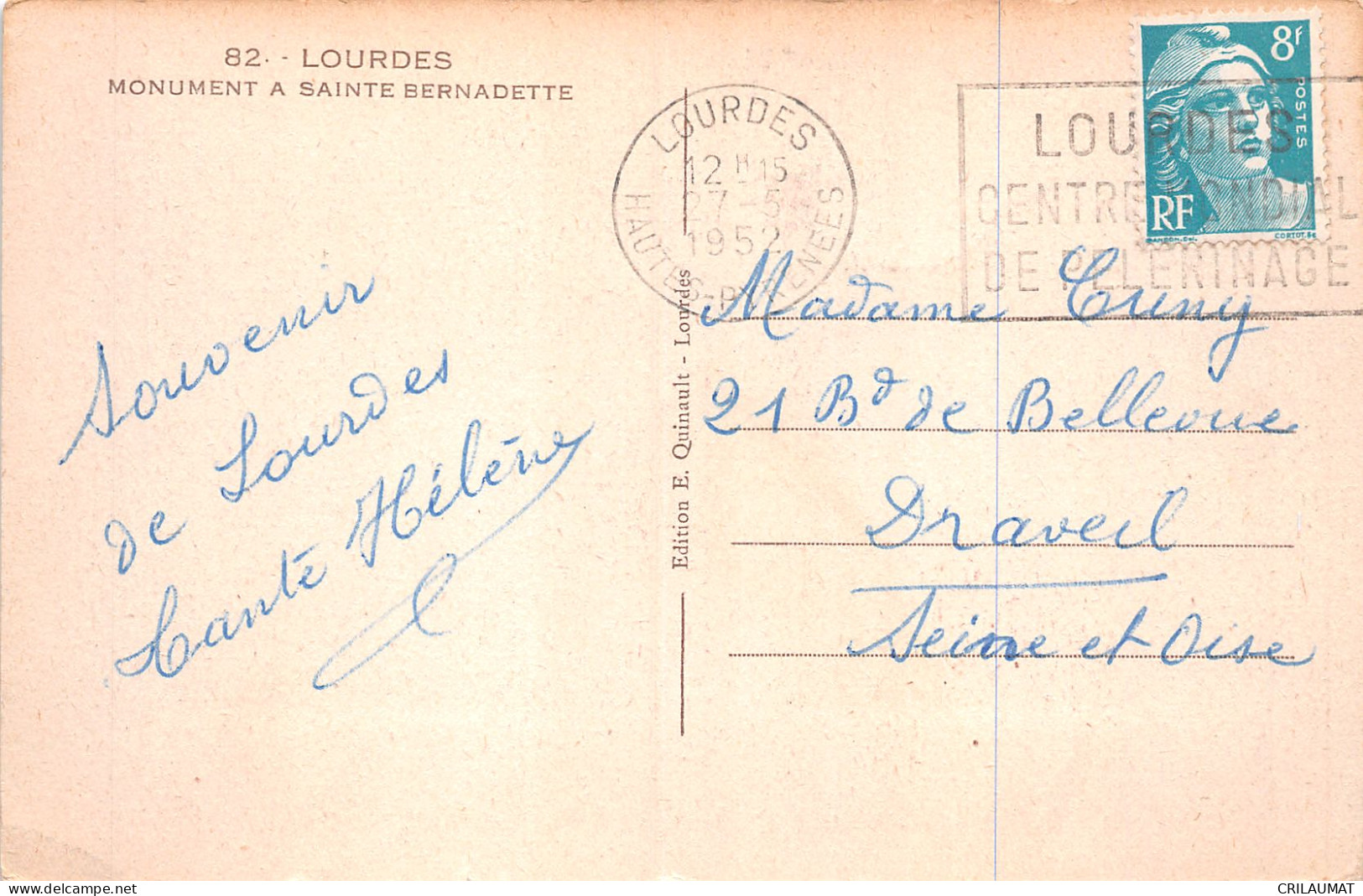 65-LOURDES-N°5143-A/0243 - Lourdes